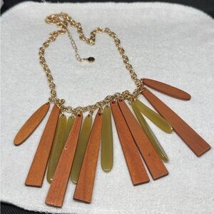 Gold and Brown Statement Necklace